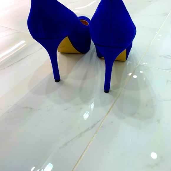 Nine West blue platform heels - Picture 3 of 6
